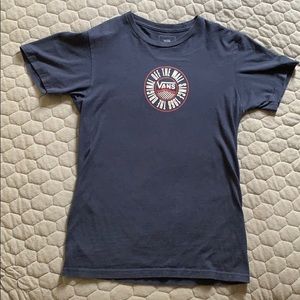 Navy blue vans tee